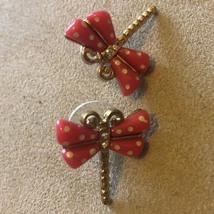 Betsey Johnson dragonfly earrings